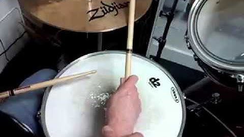 Styles-Shuffles: Tip-Shank sticking to match Toe-Ball bass drum