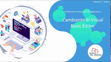 Video 2 - L’ambiente di Visual Basic Editor