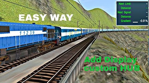 TRAINZ SIMULATOR ANDROID easy way to add Display custom HUB