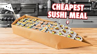 $5 Sushi Meal | But Cheaper 1 Dollar Sushi Rolls But Cheaper