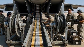 Unbelievable 20mm Ammo Load on F-15 Fighter Jet with Universal Ammunition Loader (UALS)