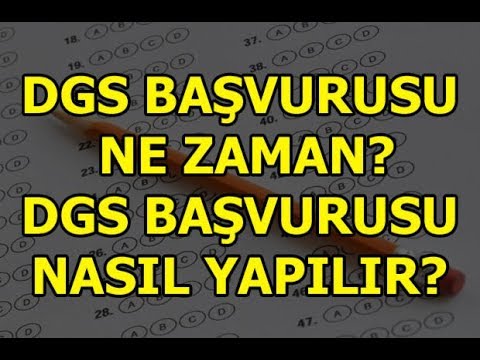 DGS Başvurusu Nasıl Yapılır? - 2019