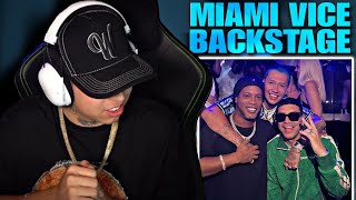 WestCOL reacciona a Miami Vice Backstage - Ryan Castro Concert, Blessd, Ronaldinho