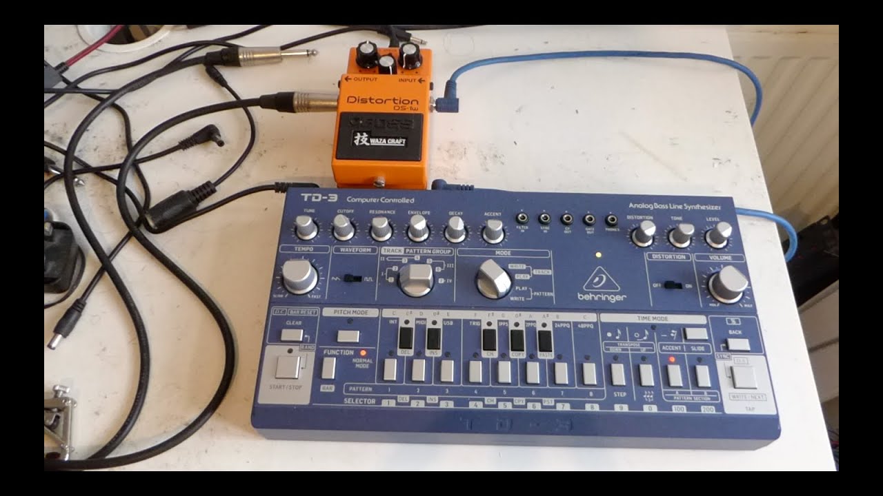 Behringer TD3 & Boss DS-1W Distortion Waza Craft - YouTube