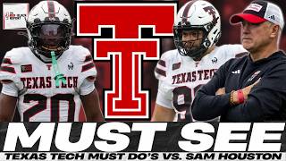 MUST-SEE From Red Raiders vs. Sam Houston | Secondary To Be Tested | Texas Tech Football Update Update