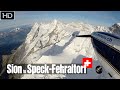 Flying from Sion to Speck-Fehraltorf across the Swiss Alps