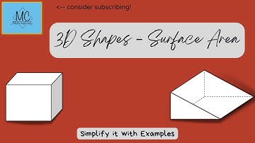 3D shapes - Surface area