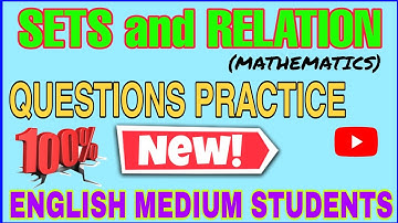 Sets and relation simple ques, practice ,polytechnic entrance exam 2020 for english medium students
