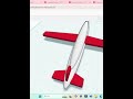 Yolcu Uçağı Tinkercad Tasarımı #tinkercad #plane #3d