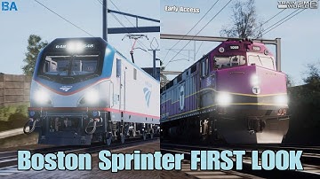 Boston Sprinter FIRST LOOK (Part 3)|RUSH HOUR|Train Sim World 2
