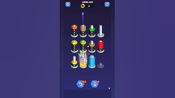 nut sort game/ level 1221 #shorts #ammycandycrush #gameplay #puzzlegames #mobilegames