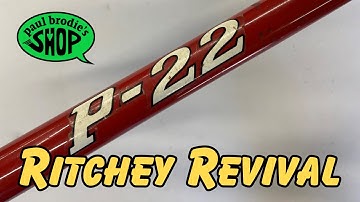 Repairing a Vintage Ritchey Frame! // Paul Brodie