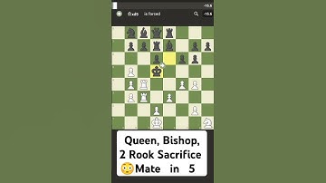 Queen Sacrific Mate in 5 Chess Puzzle Day 65 #chess #gameplay #games#fun #chessgame #gamer #chesscom