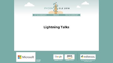 Lightning Talks - Saturday Evening - PyCon 2018