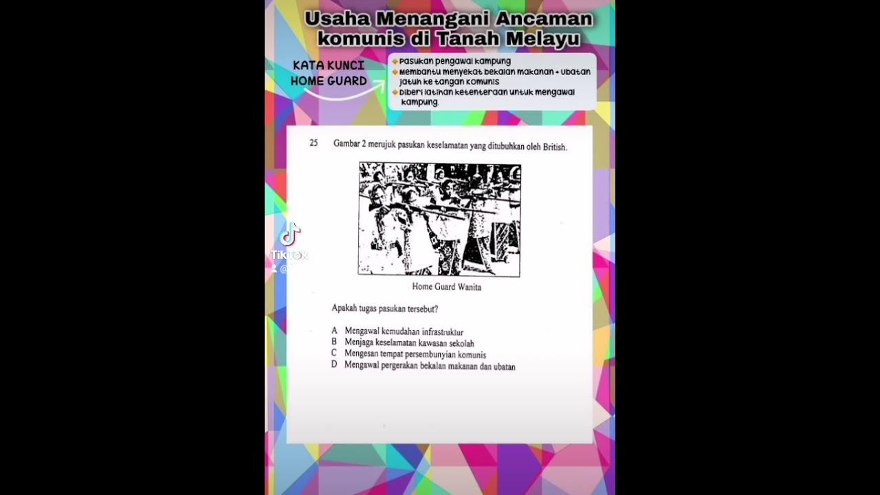 Edutok Sejarah Kata Kunci Spm Kssm Home Guard Youtube
