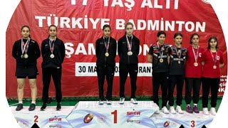 17 Yaş Türkiye Badminton Şampiyonası Çift Kızlar Final Maçı