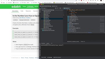 Python edabit Challenge : Is the Number Less than or Equal to Zero?