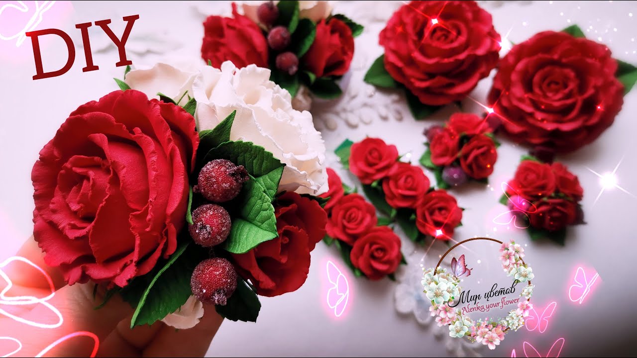 Новинка💣💥🔥КУЧЕРЯВАЯ роза 🌹Эффектные украшения на резиночках DIY /MK