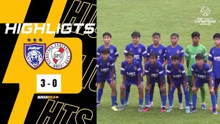 JDT U14 3 - 0 Singapore FC U14 | Highlights | Youth Puma Champions League 2023
