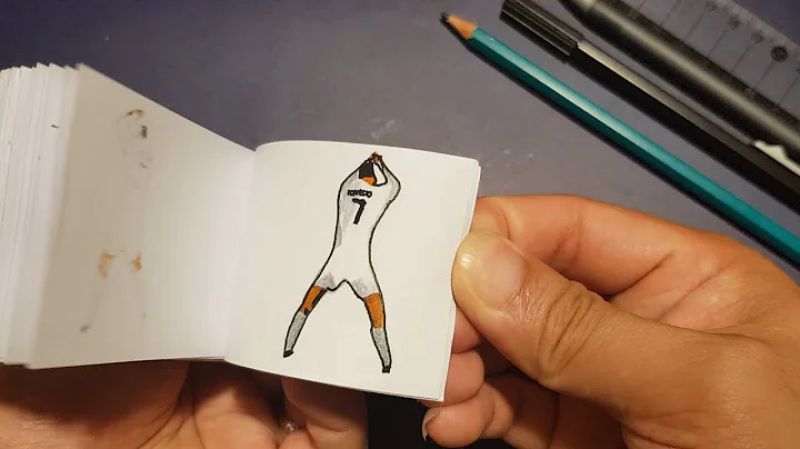 DIY - How To Make Flipbook Cristiano Ronaldo Goal - Flip Book Mini
