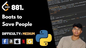 Boats to Save People | Leet code 881 | Theory explained + Python + Java