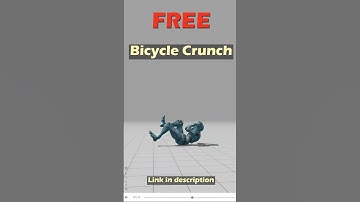 Bicycle Crunch. Free Mixamo animation for Daz Studio