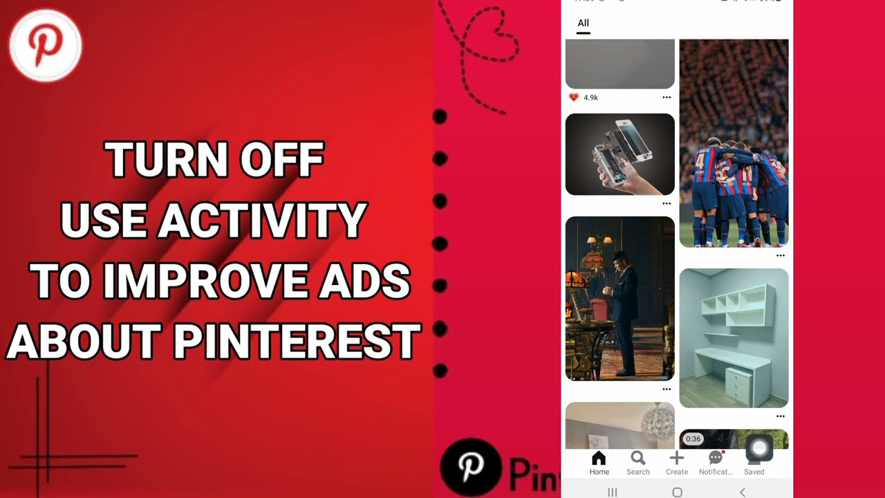 How To Turn Off Use Activity To Improve Ads About Pinterest On Pinterest App
