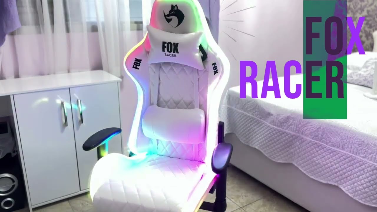 Montagem da cadeira gamer RGB Fox Racer
