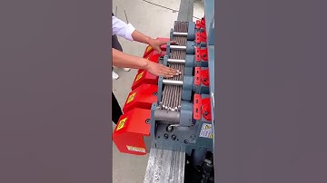 Automated bending process of threaded steel bars