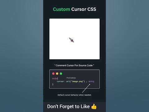 Custom Cursor Html Css and Javascript #coding - YouTube