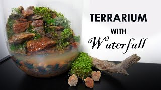 Making A Beginner Terrarium With A Working Waterfall