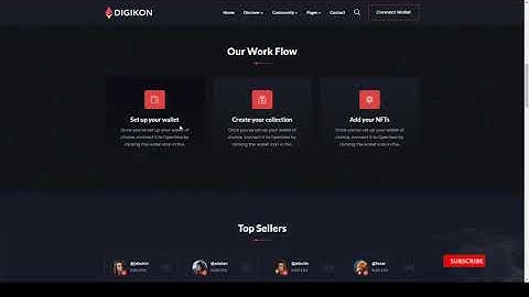 Digikon - NFT Digital Asset Marketplace HTML Template digital art nft marketplace