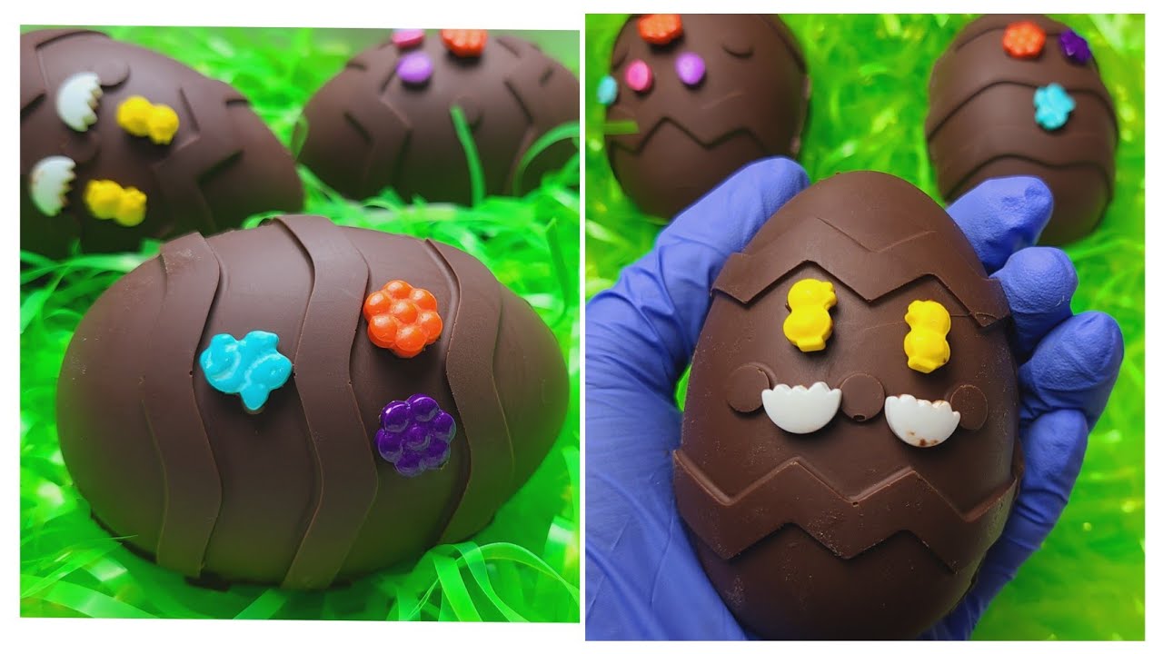Easter Chocolate Eggs | candy filled chocolate Easter egg | Easter Egg hot chocolate bomb