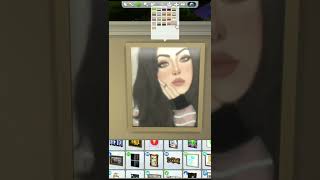 I made CC wall Art in the sims 4. #sims4 #shorts