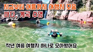 지금부터 8월까지의 여행지 모음/계곡 수영/ 차박지는 변동이 심해서 가볼만한 여행지만 모아 봤어요 #travel #camping #차박 #여행 #캠핑#바다#계곡#수영#여름#꽃