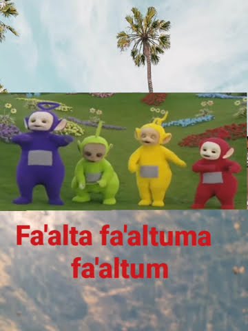 Teletubbies  Tasrif, fa'ala-fa'ala-fa'alu