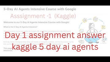Kaggle | Google Al Agents |  with all assignments problem solutions #google #kaggle #ai #bihar
