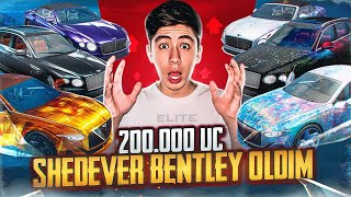 1.600$ SHEDEVER BENTLEY OCHDIM😱 200.000 UC'ga SHEDEVER BETLEY😱