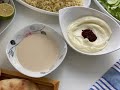 التومية وصلصة الطحينة الطراطور و الصوص الحار تشيللي صوص صلصات المشاوي والسندوتشات