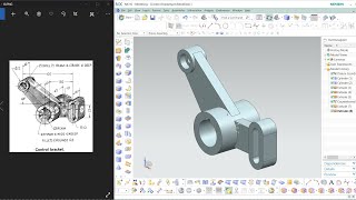 NX CAD | Part Design | Tutorial # | Control Bracket