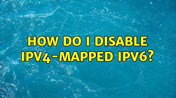 How do I disable IPv4-mapped IPv6?