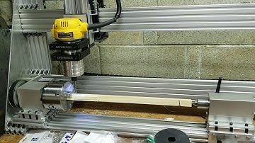 First cuts with the Rotary Demon cnc machine