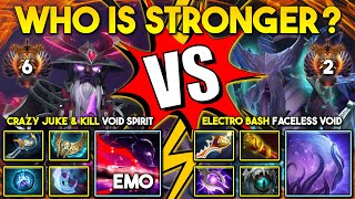 WHO IS STRONGER? Between Crazy Juke & Kill By IG.Emo Void Spirit Vs. Electro Bash Faceless Void DotA
