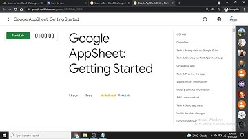 Learn to Earn Cloud Challenge: Essentials | Google AppSheet: Getting Started (Don