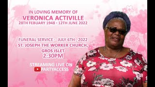 Funeral Service Of Veronica Activille