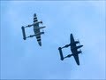 SLEEK Sound of Lockheed P-38 Lightning Flight Demo with TWO P-38s- BEAUTIFUL !