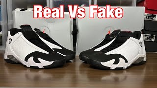 Air Jordan 14 Black Toe 2024. Real Vs Fake review
