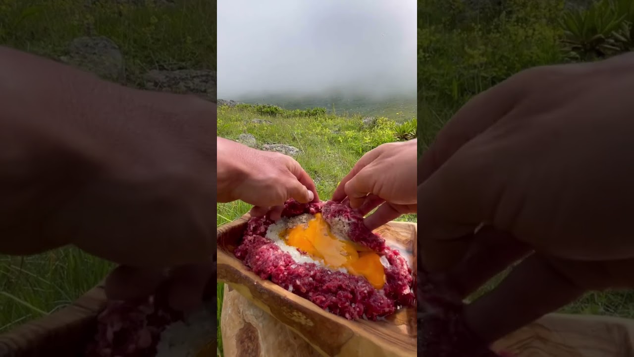 Spicy Pan-Fried Fish, Big Meat Burger & Salmon Sandwich | Outdoor Cooking ASMR