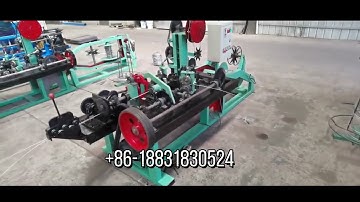 Best Price Full Automatic reverse twisted barbed wire mesh making machine /barbed wire machine