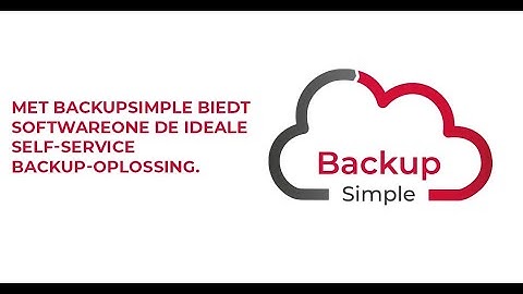 SoftwareONE Nederland: BackupSimple